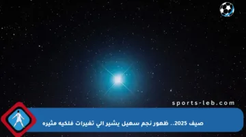 صيف 2025.. ظهور نجم سهيل يشير إلى تغيرات فلكية مثيرة